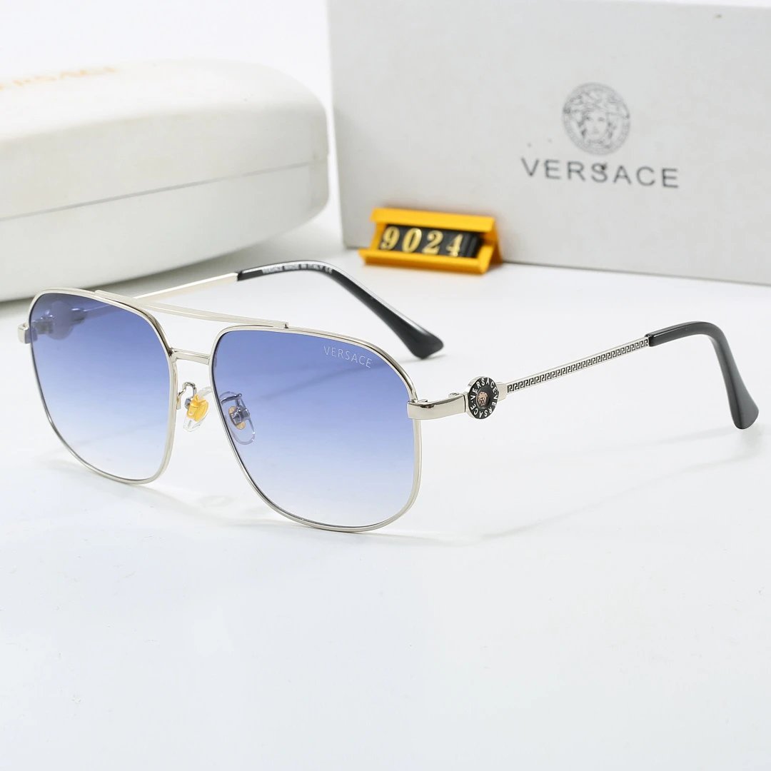 Versace Tinted Lens Square Sunglasses, Polished Frame Style 06
