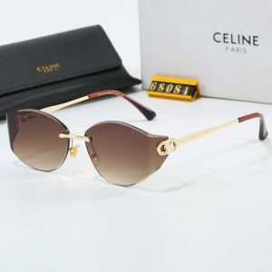Celine Black Tinted Lens Square Sunglasses, Polished Frame Style 04