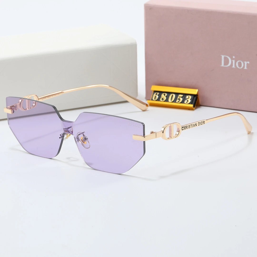 Dior Brown Tinted Lens Square Sunglasses, Polished Frame Style 27