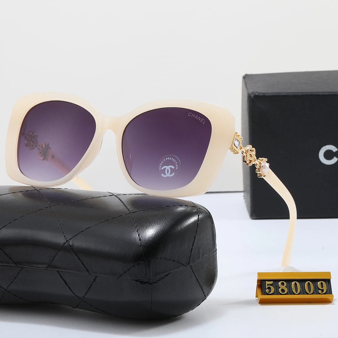 Chanel Tinted Lens Square Sunglasses, Polished Frame Style 04