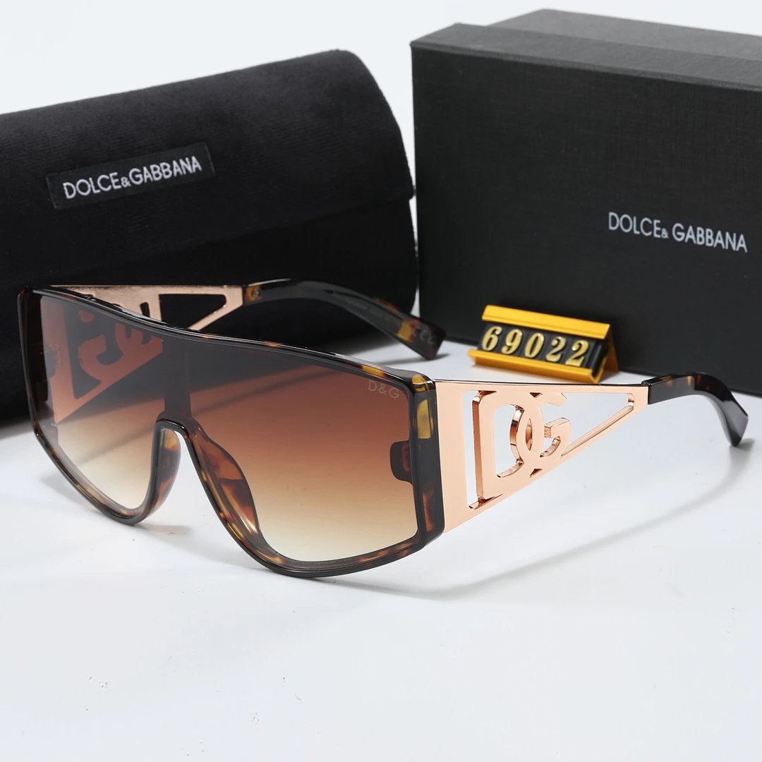 Dolce & Gabbana Black Tinted Lens Square Sunglasses, Polished Frame Style 04
