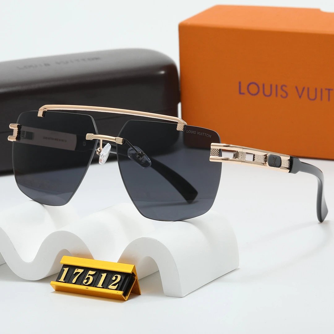 Louis Vuitton Tinted Lens Square Sunglasses, Polished Frame Style 30