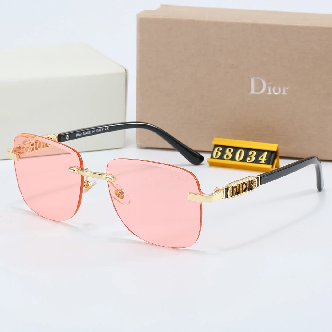 Dior Tinted Lens Square Sunglasses, Polished Frame Style 19