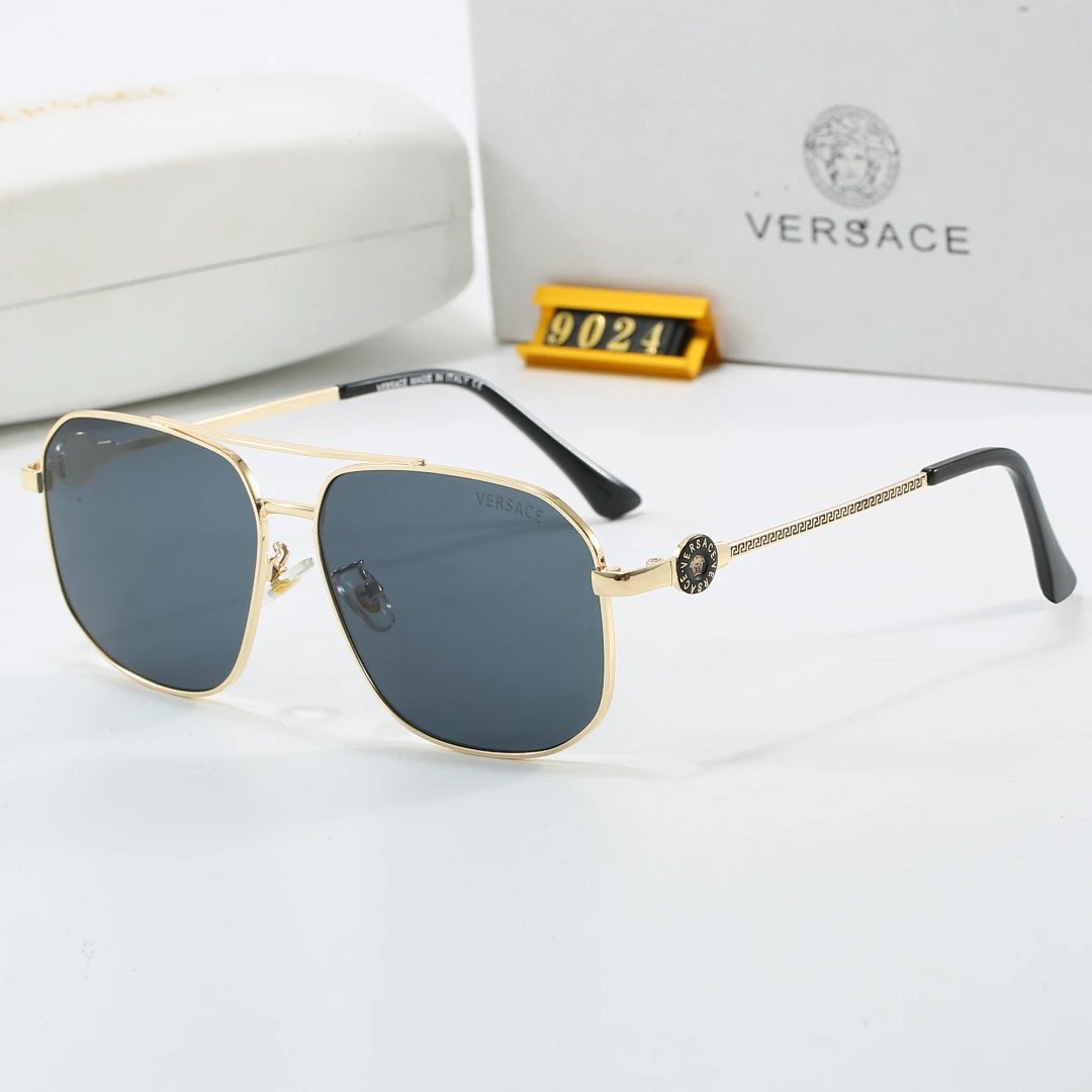 Versace Gray Tinted Lens Designer Sunglasses, Polished Frame Style 05