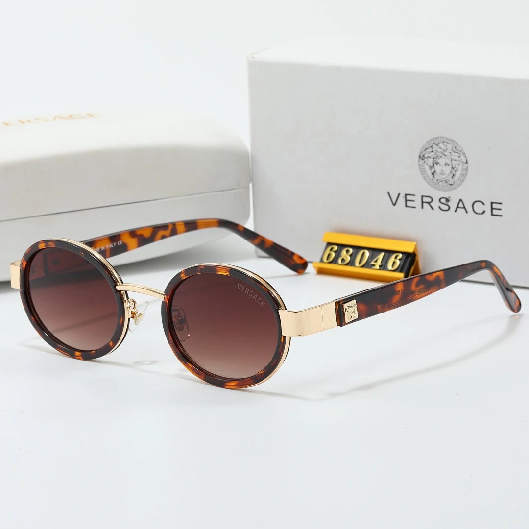 Versace Black Tinted Lens Designer Sunglasses, Polished Frame Style 05