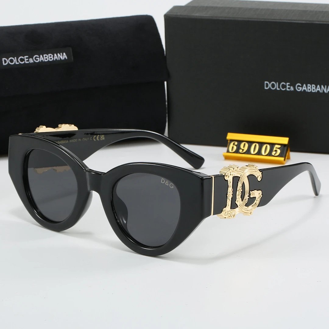 Dolce & Gabbana Black Tinted Lens Square Sunglasses, Polished Frame Style 02