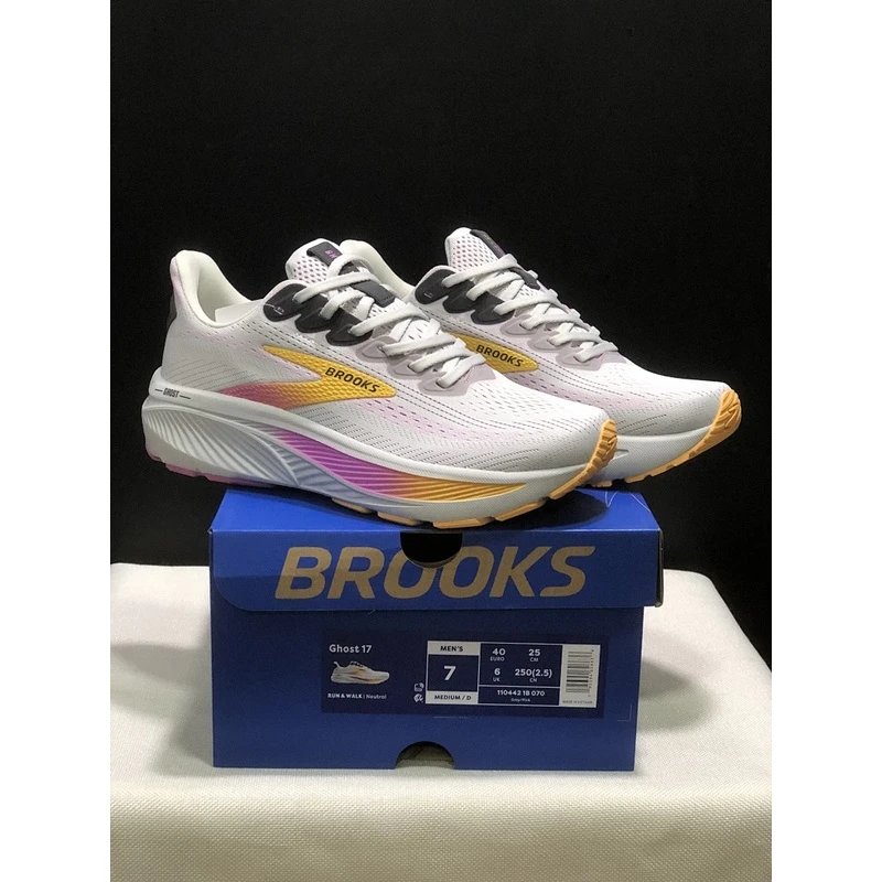 Brooks Ghost 17 Running Shoes Grey Brown - Style 2