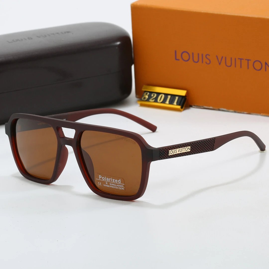 Louis Vuitton Tinted Lens Square Sunglasses, Polished Frame Style 27