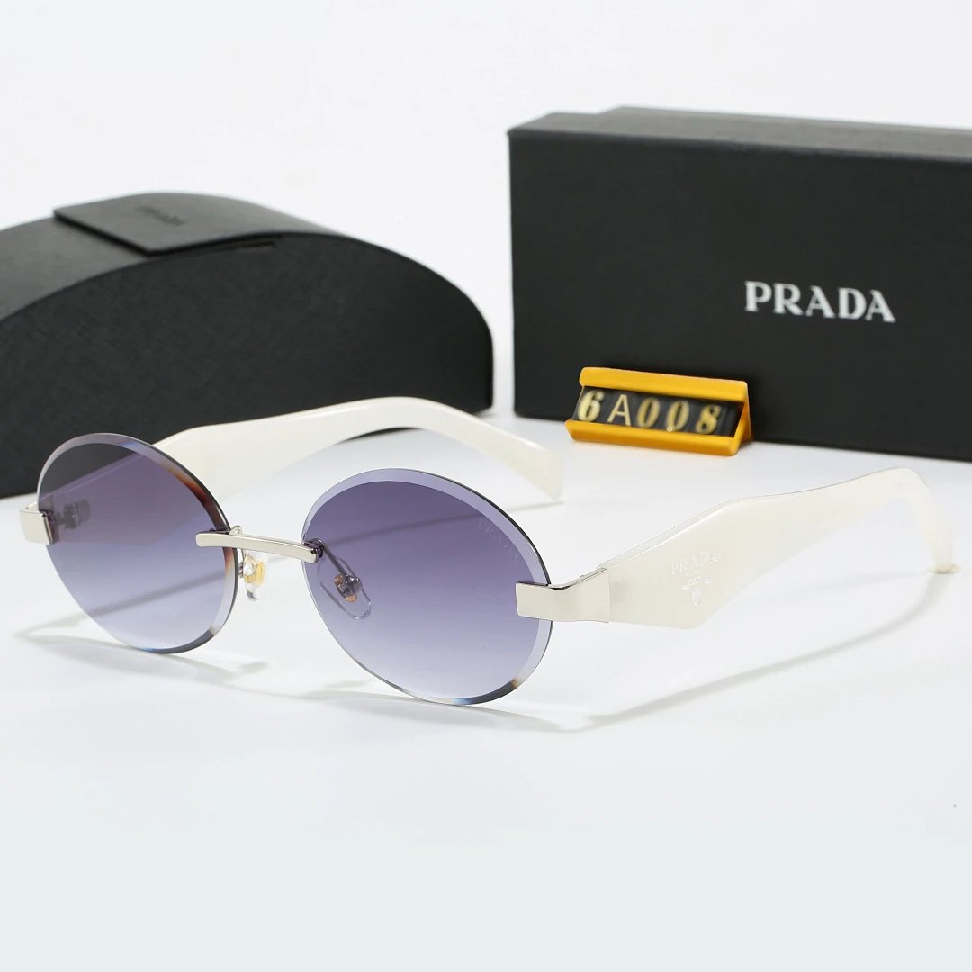 Prada Black Tinted Lens Square Sunglasses, Polished Frame Style 27