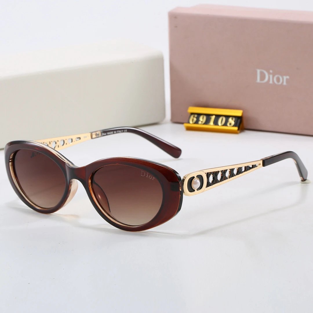 Dior Tinted Lens Square Sunglasses, Polished Frame Style 34