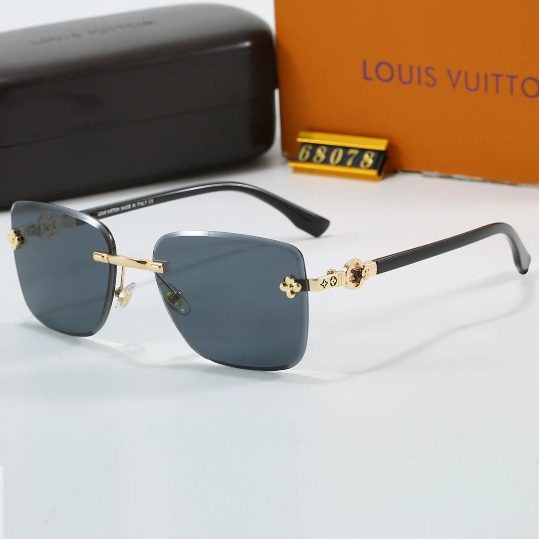 Louis Vuitton Tinted Lens Square Sunglasses, Polished Frame Style 06