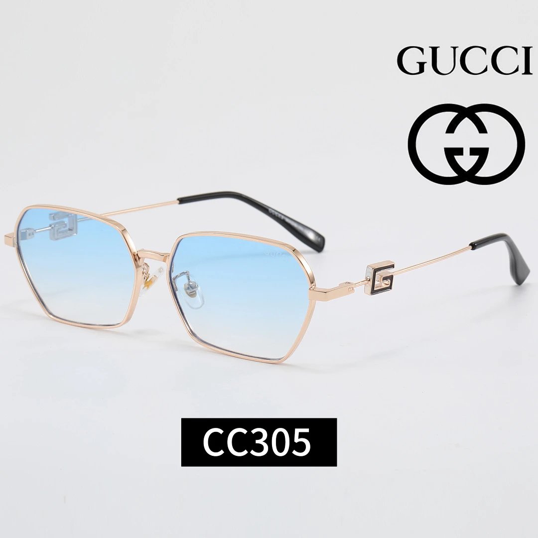 Gucci Black Tinted Lens Square Sunglasses, Polished Frame Style 26