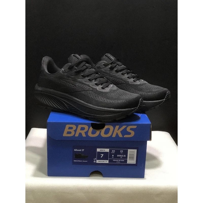 Brooks Ghost 17 Running Shoes Grey Black - Style 4