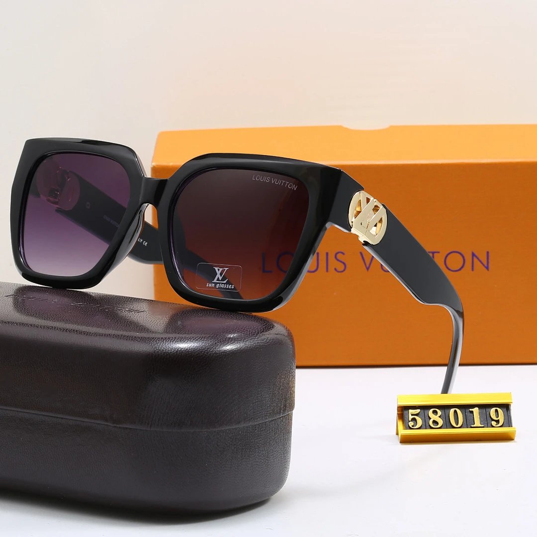 Louis Vuitton Tinted Lens Square Sunglasses, Polished Frame Style 09