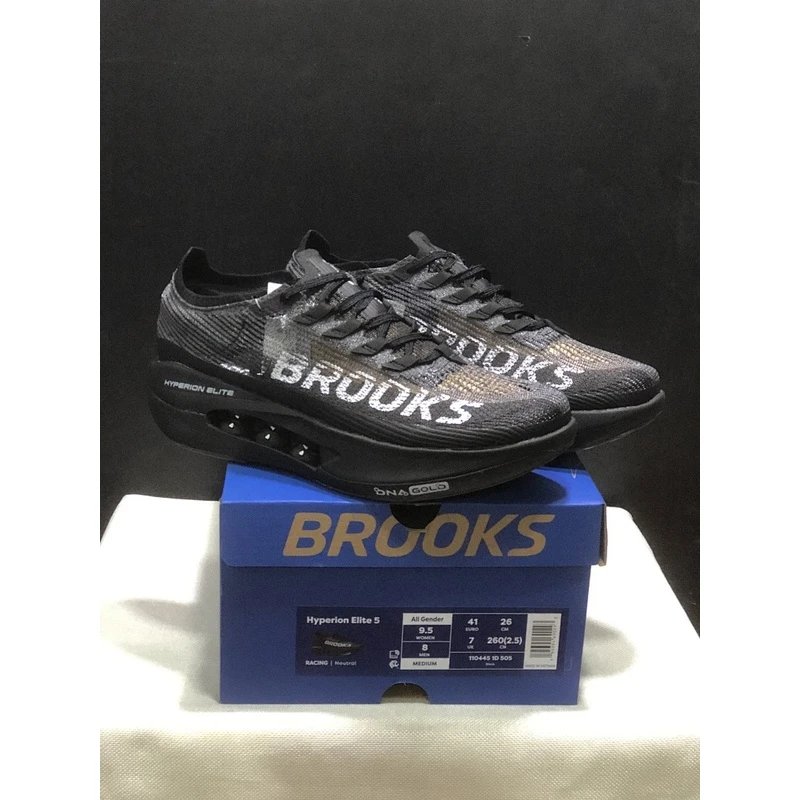 Brooks Hyperion Elite 5 Running Shoes Grey Black - Style 3