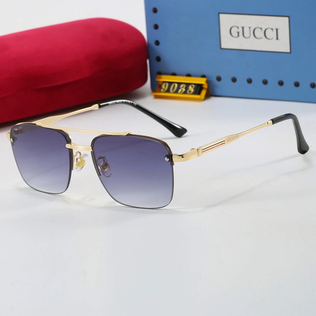 Gucci Tinted Lens Designer Sunglasses, Polished Frame Style 04