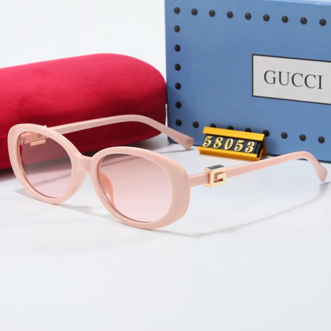 Gucci Tinted Lens Square Sunglasses, Polished Frame Style 06