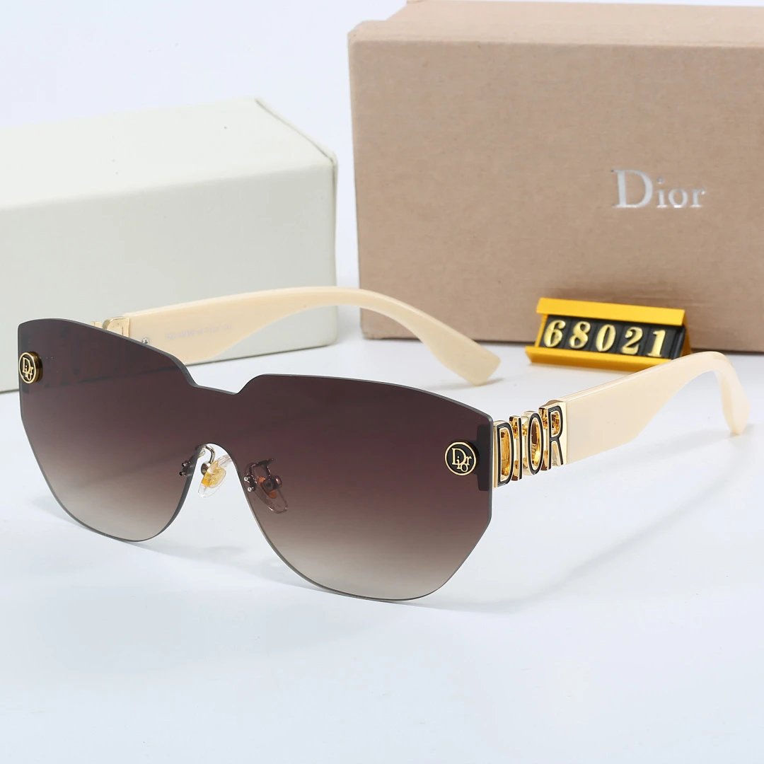 Dior Tinted Lens Square Sunglasses, Polished Frame Style 38