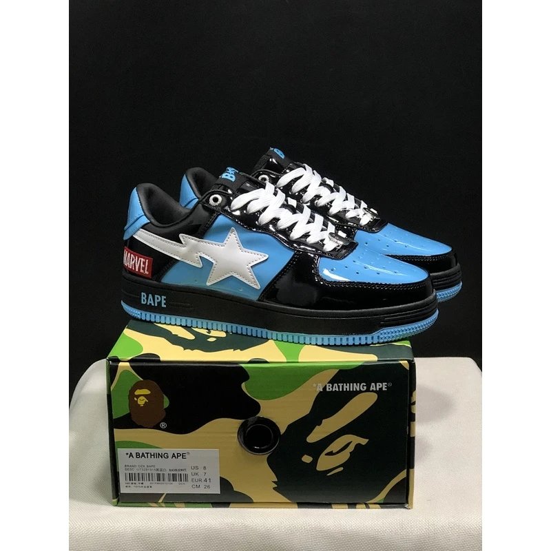 BAPE STA Low Top Sneakers low-top Blue - Style 6