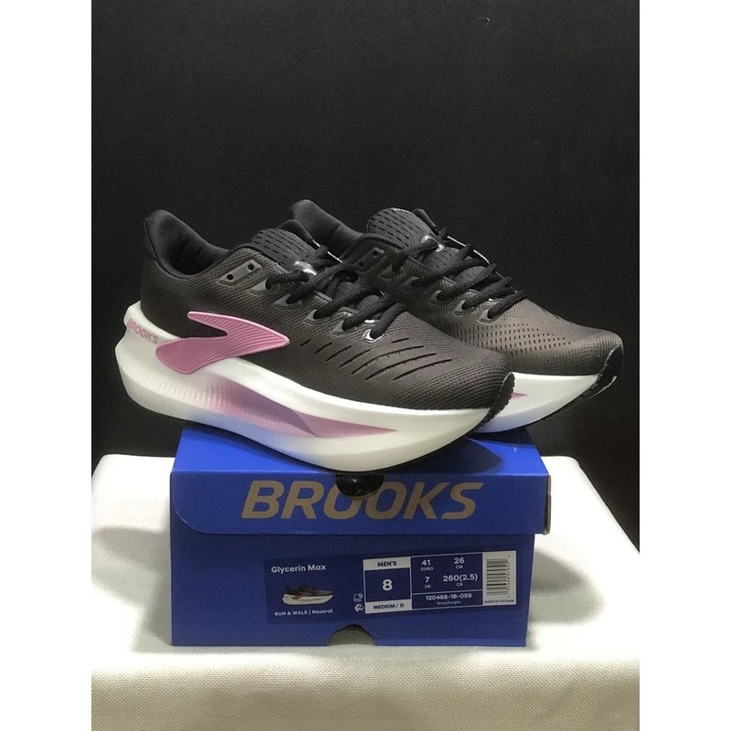 Brooks Glycerin Max 2 Running Shoes Grey Red - Style 12