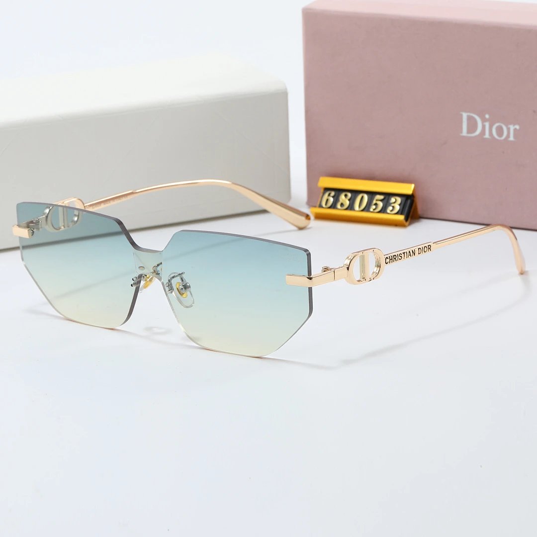 Dior Brown Tinted Lens Square Sunglasses, Polished Frame Style 28