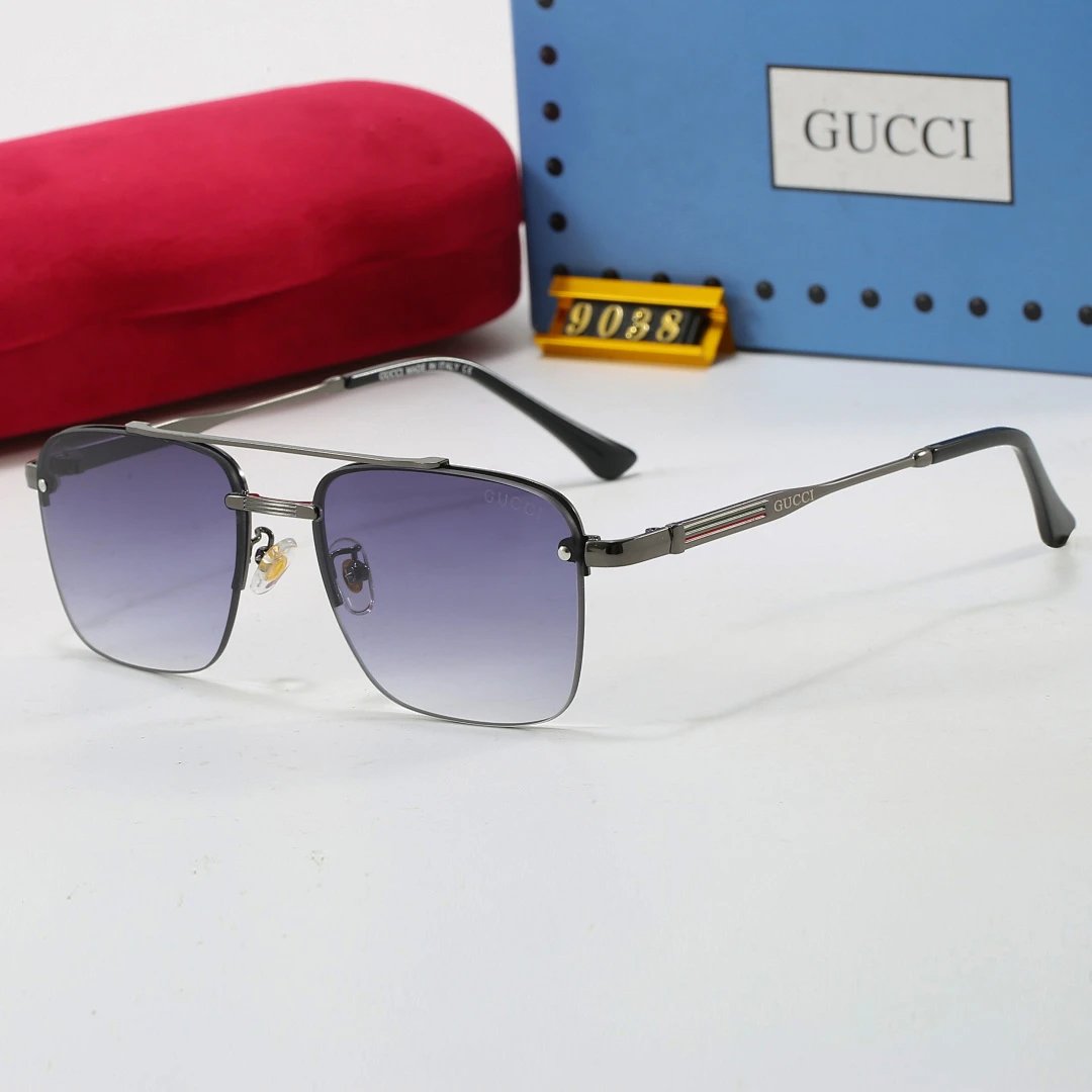 Gucci Tinted Lens Designer Sunglasses, Polished Frame Style 05