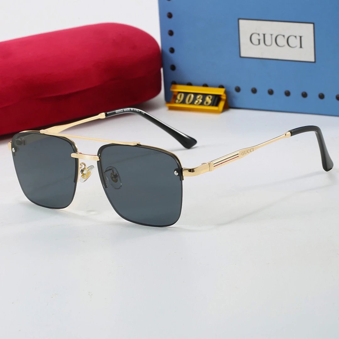 Gucci Tinted Lens Designer Sunglasses, Polished Frame Style 06