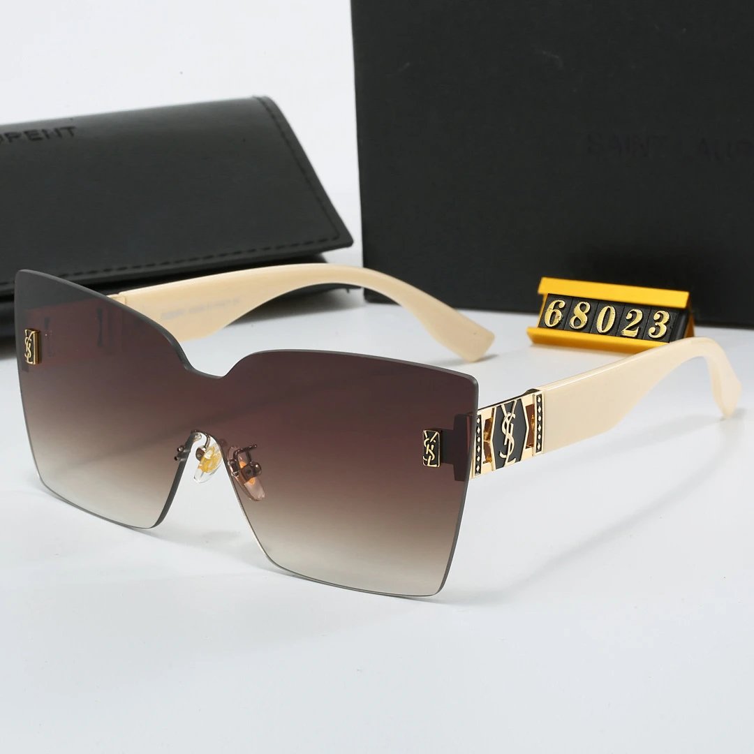 Saint Laurent Black Tinted Lens Designer Sunglasses, Polished Frame Style 02