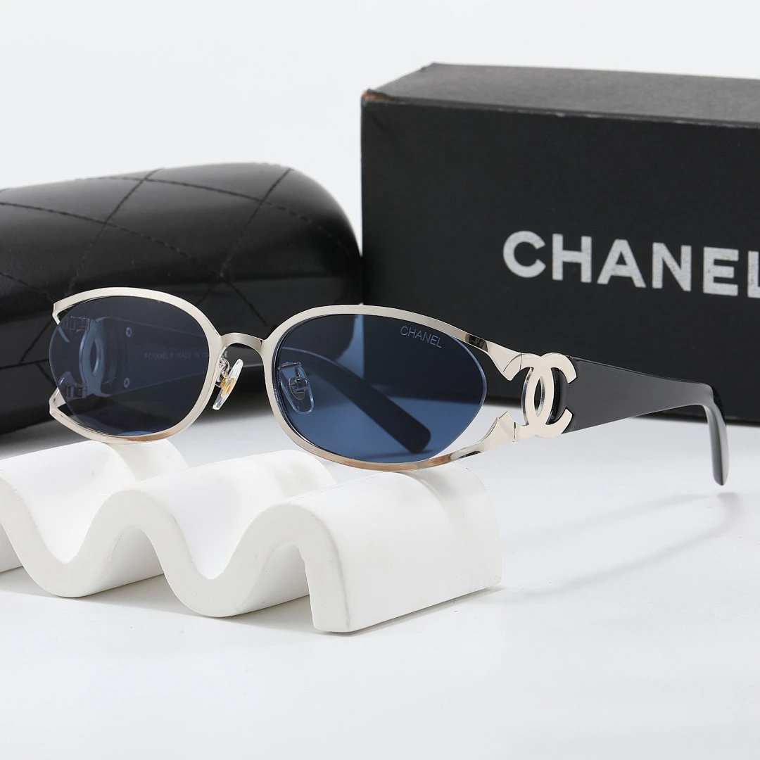Chanel Black Tinted Lens Square Sunglasses, Polished Frame Style 29