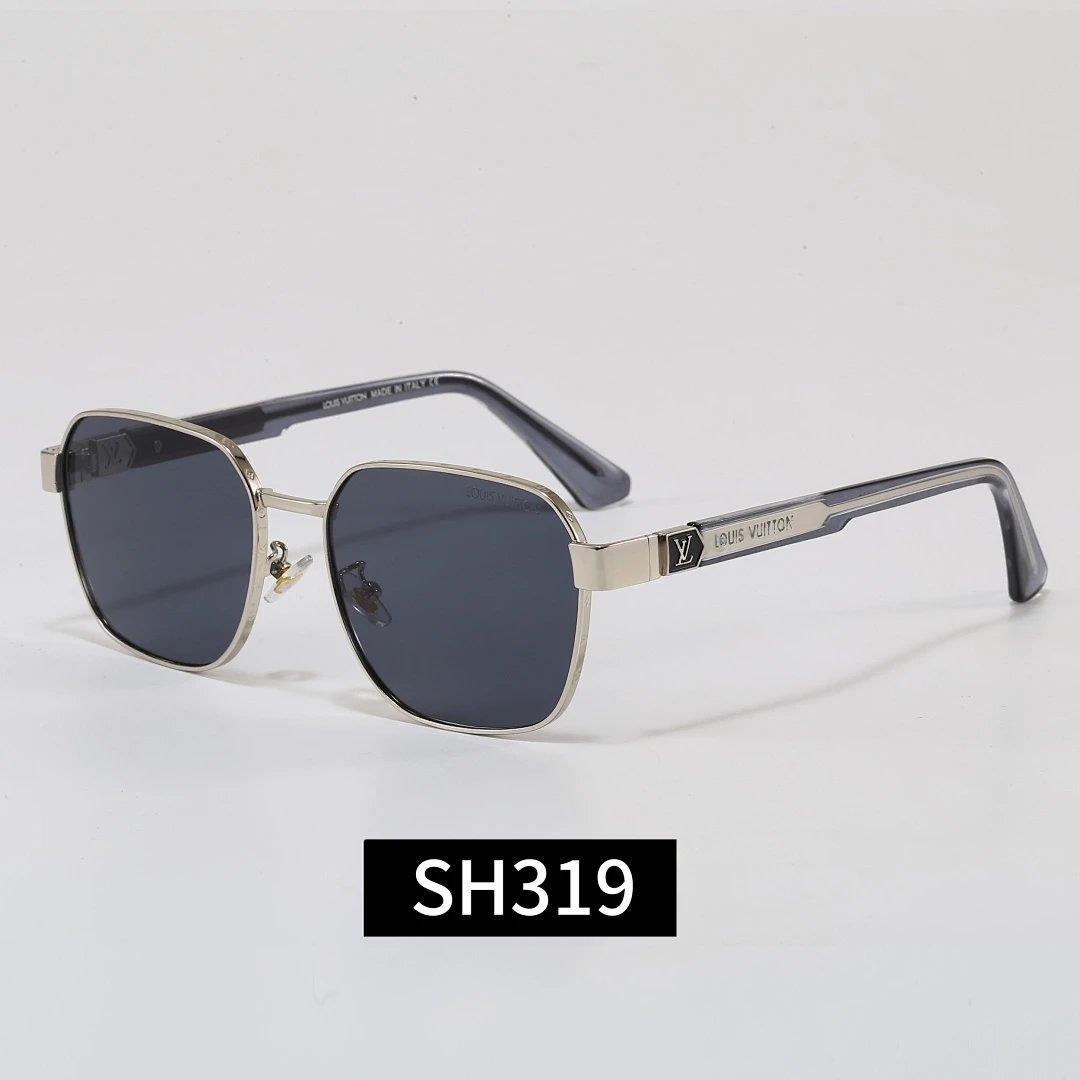 Louis Vuitton Black Tinted Lens Square Sunglasses, Polished Frame Style 32