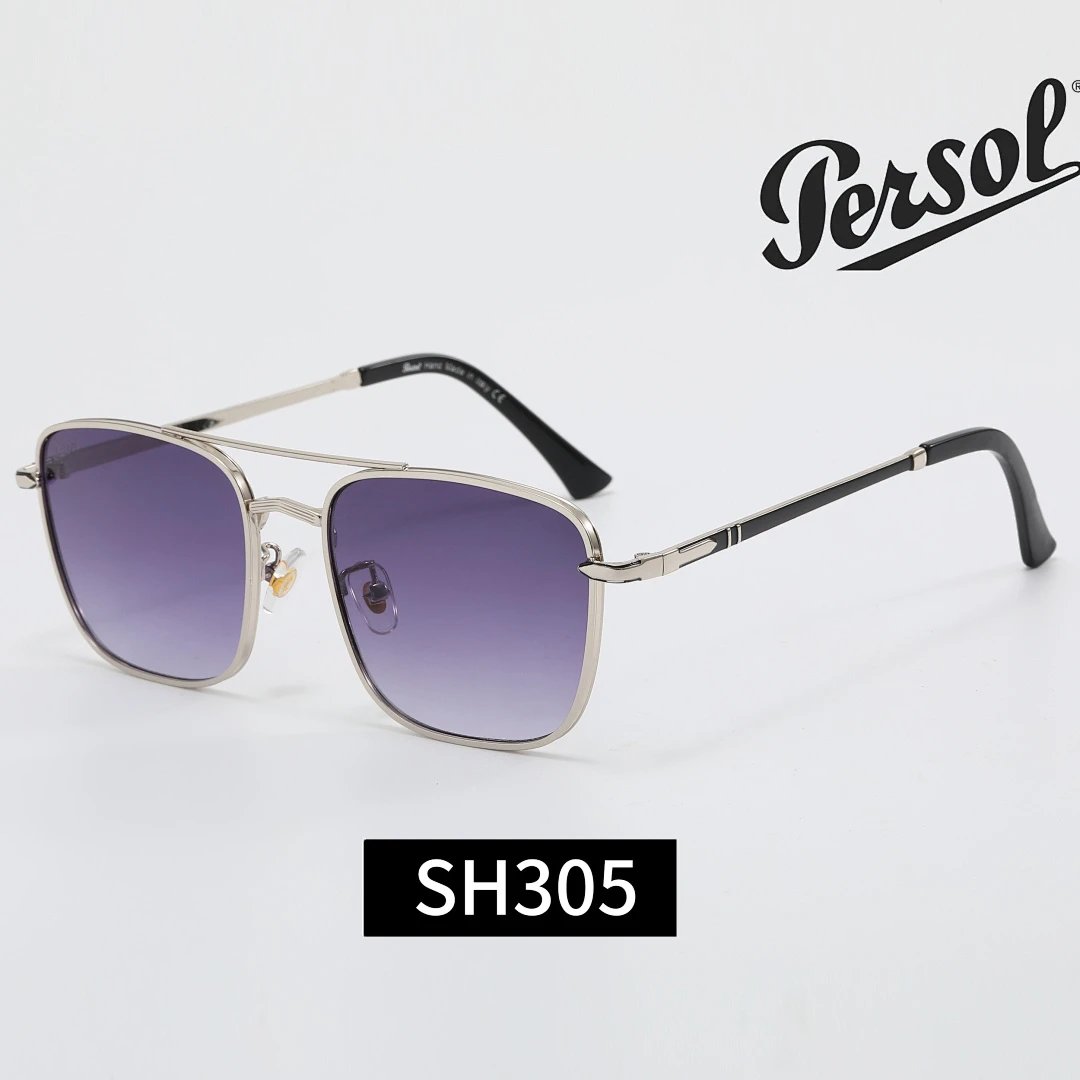 Persol Gray Tinted Lens Classic Sunglasses, Everyday Frame Style 01