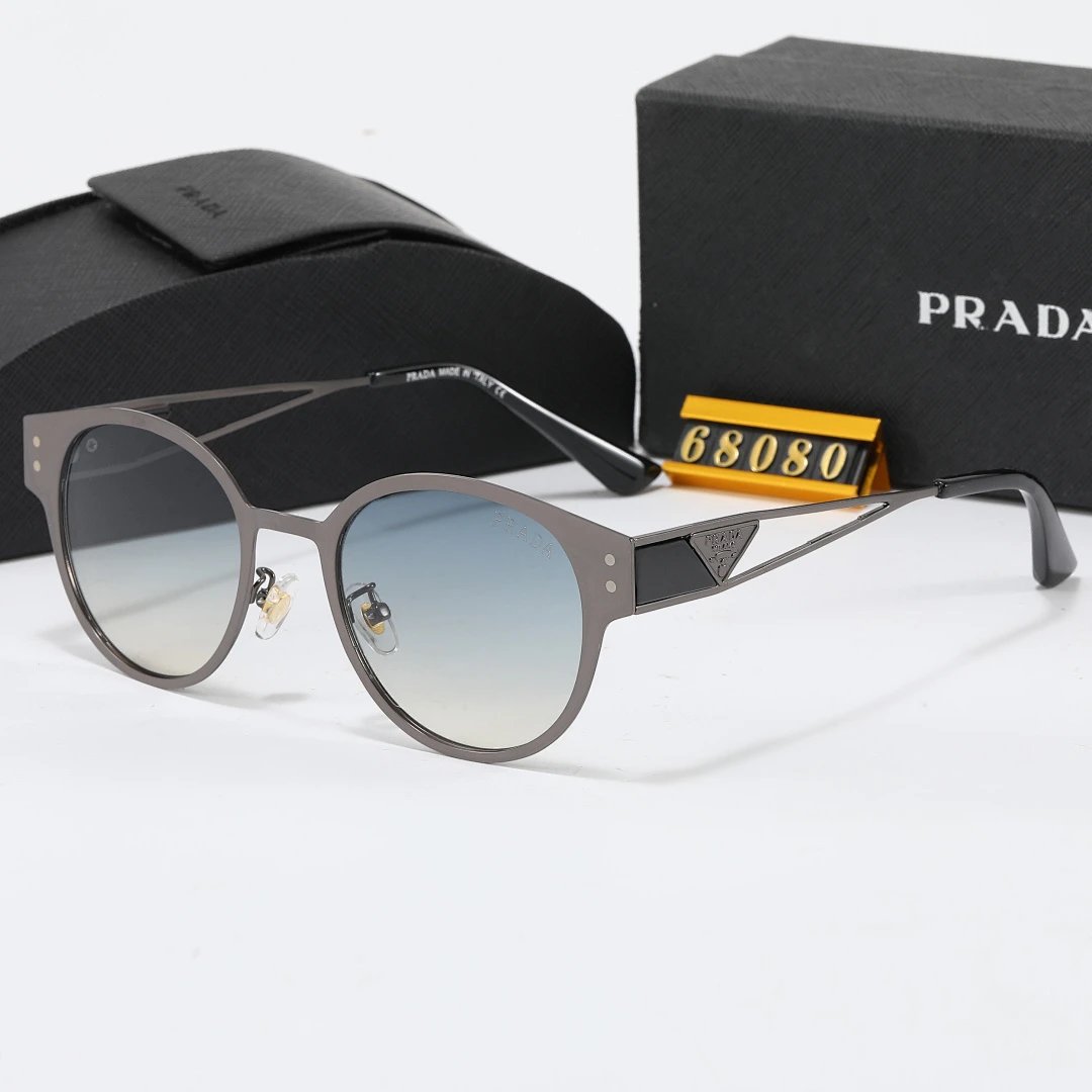 Prada Black Tinted Lens Square Sunglasses, Polished Frame Style 32