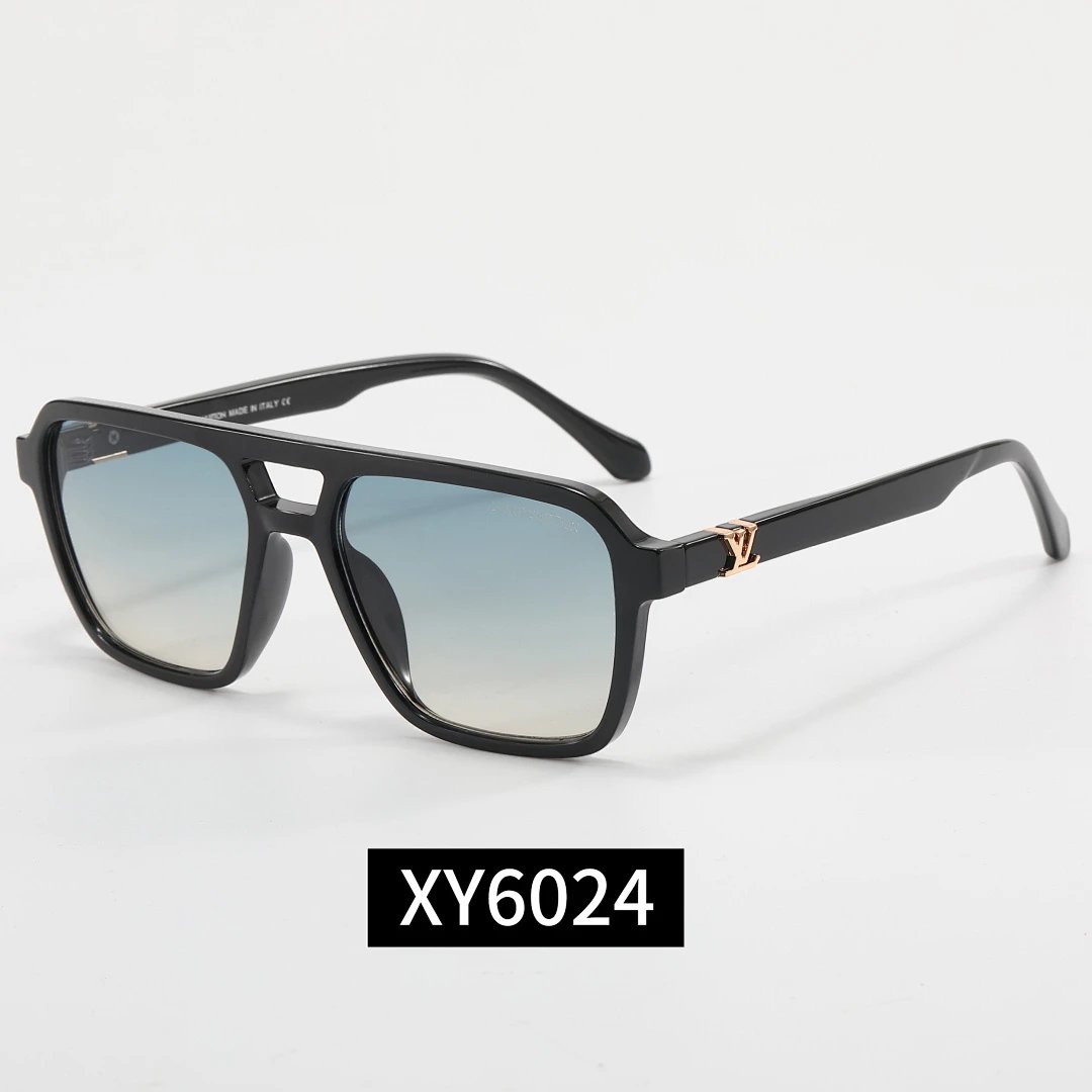 Louis Vuitton Black Tinted Lens Square Sunglasses, Polished Frame Style 08