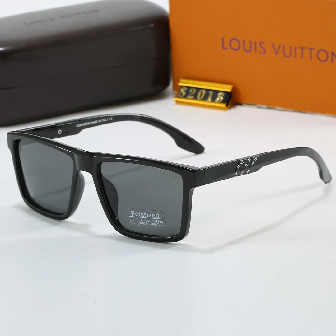Louis Vuitton Tinted Lens Square Sunglasses, Polished Frame Style 16