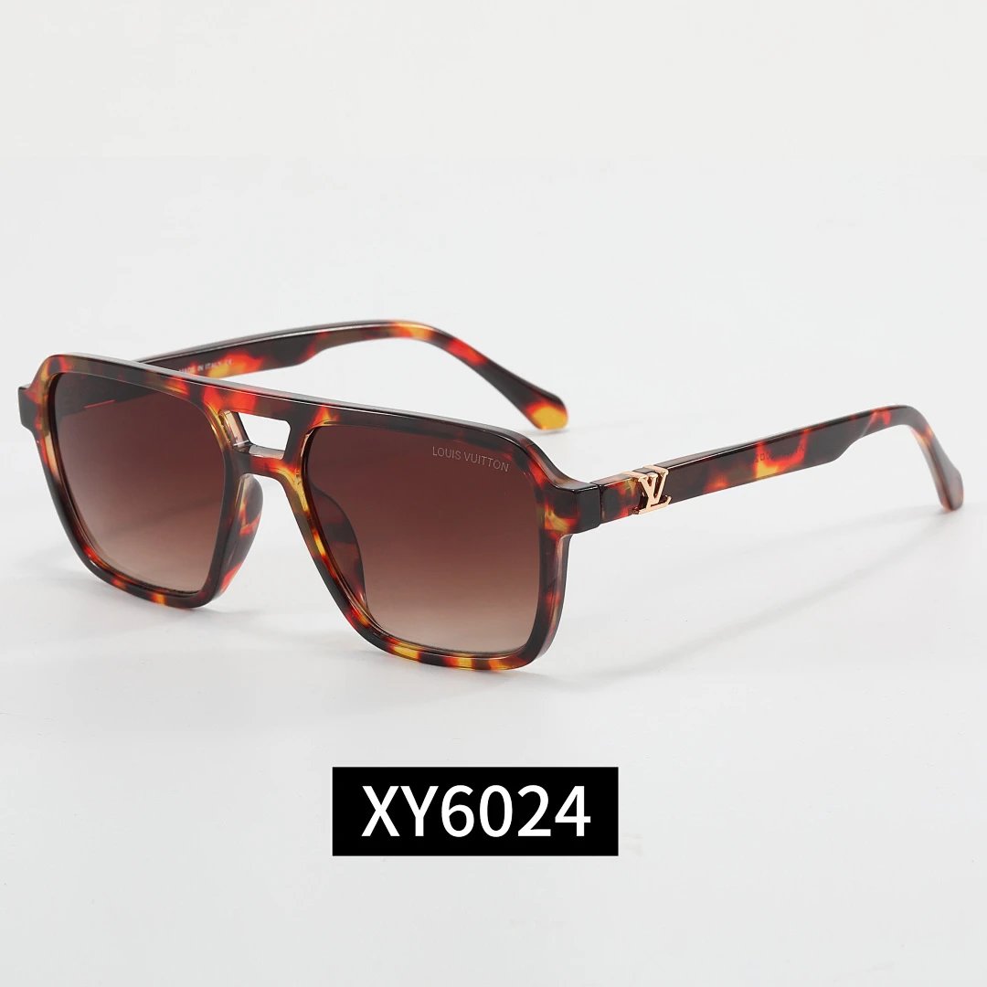 Louis Vuitton Tinted Lens Square Sunglasses, Polished Frame Style 09