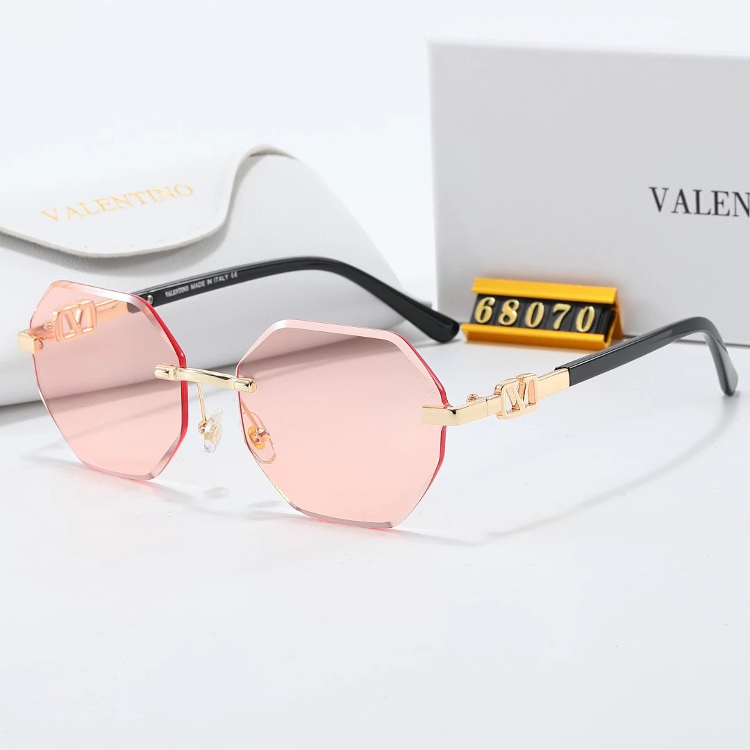 Valentino Tinted Lens Square Sunglasses, Polished Frame Style 06