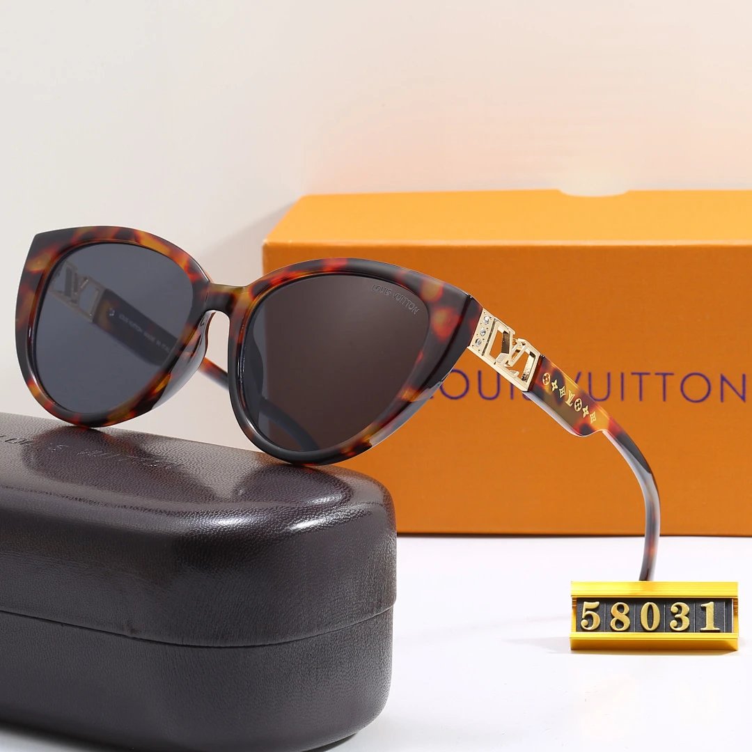 Louis Vuitton Tinted Lens Square Sunglasses, Polished Frame Style 12