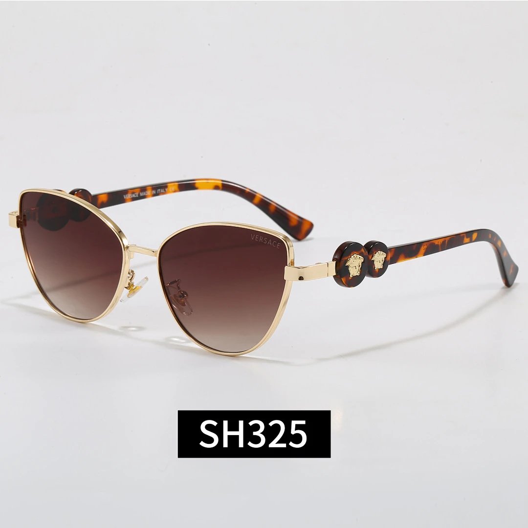 Versace Tinted Lens Square Sunglasses, Polished Frame Style 29