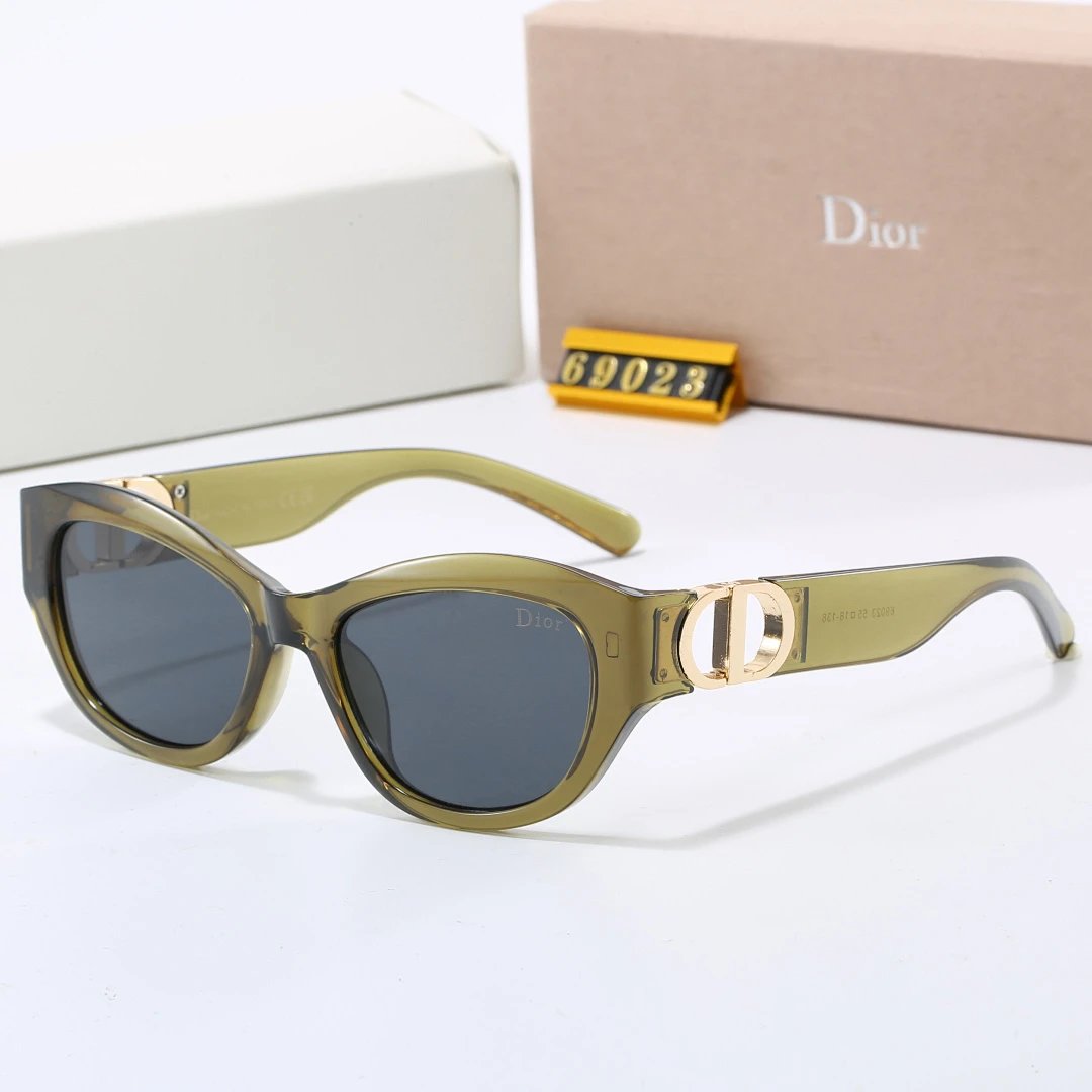 Dior Gray Tinted Lens Square Sunglasses, Polished Frame Style 11