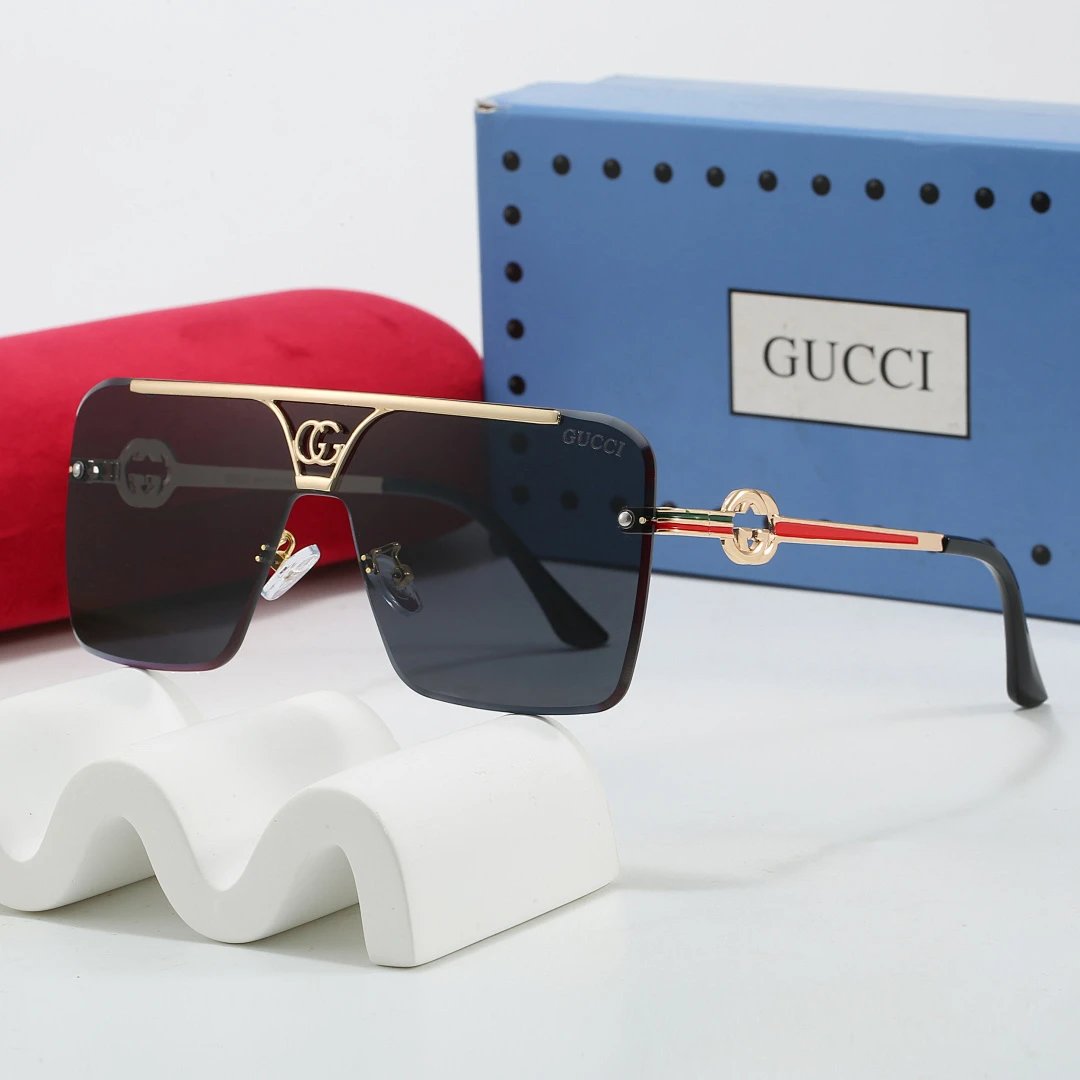 Gucci Brown Tinted Lens Designer Sunglasses, Polished Frame Style 03