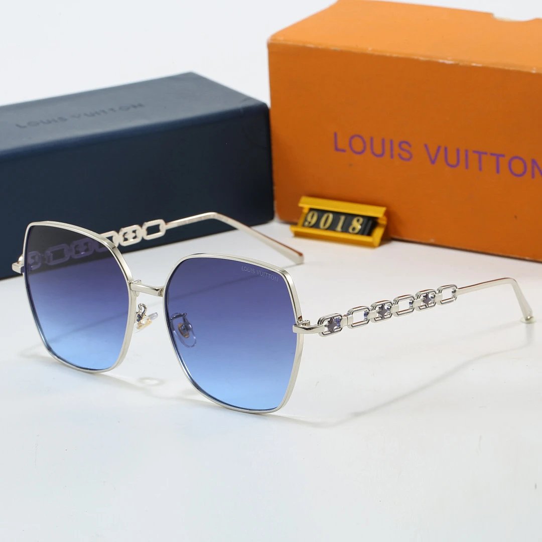 Louis Vuitton Brown Tinted Lens Designer Sunglasses, Polished Frame Style 05