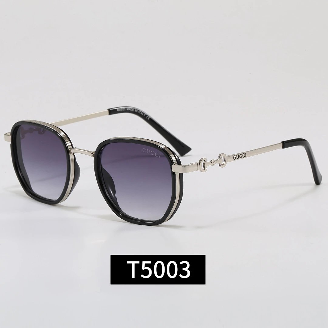 Gucci Black Tinted Lens Square Sunglasses, Polished Frame Style 29