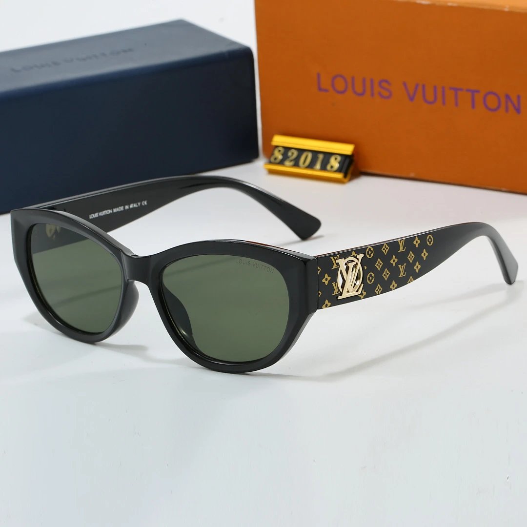Louis Vuitton Tinted Lens Square Sunglasses, Polished Frame Style 13