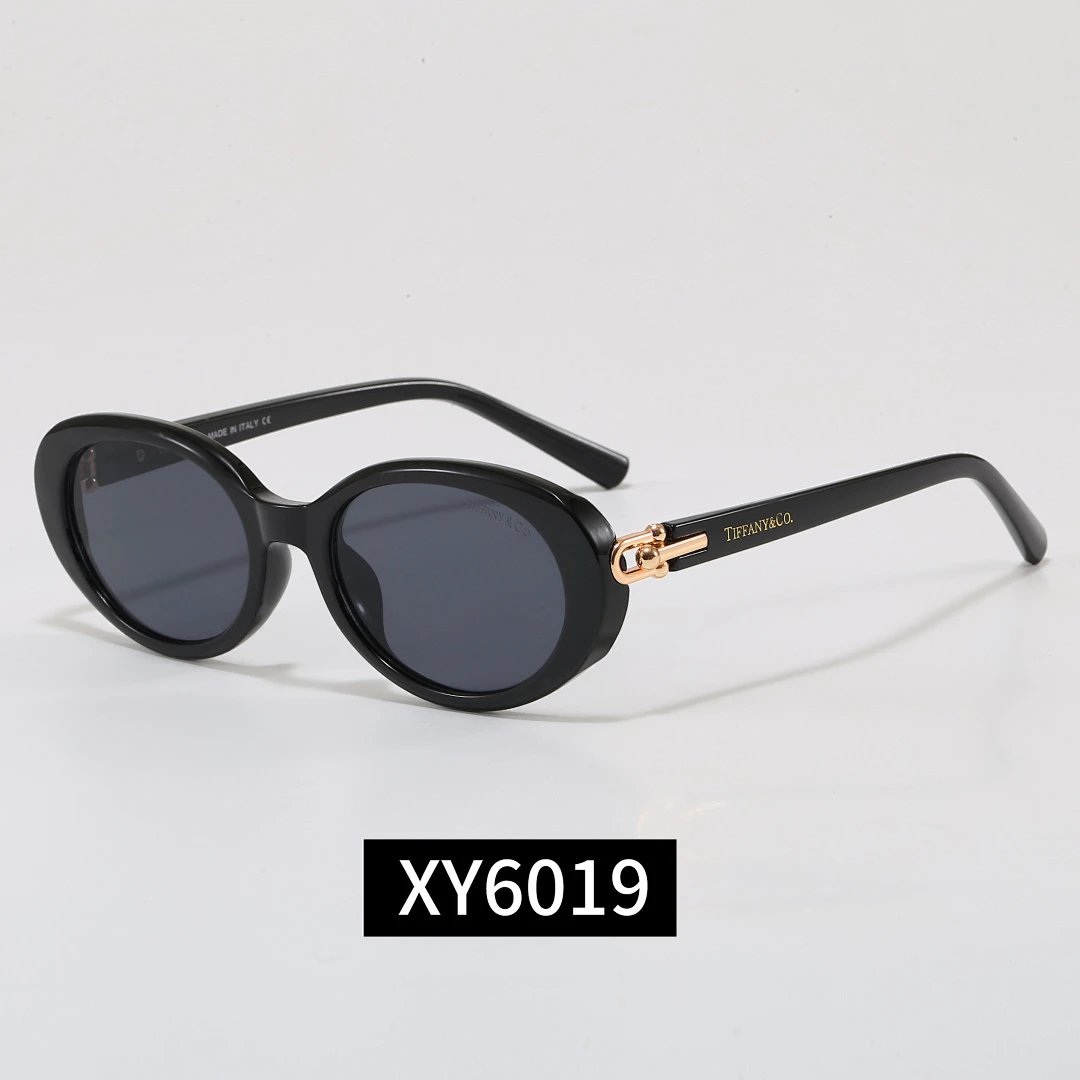 TIFFANY Black Tinted Gradient Lens Sunglasses, Elegant Frame Style 08