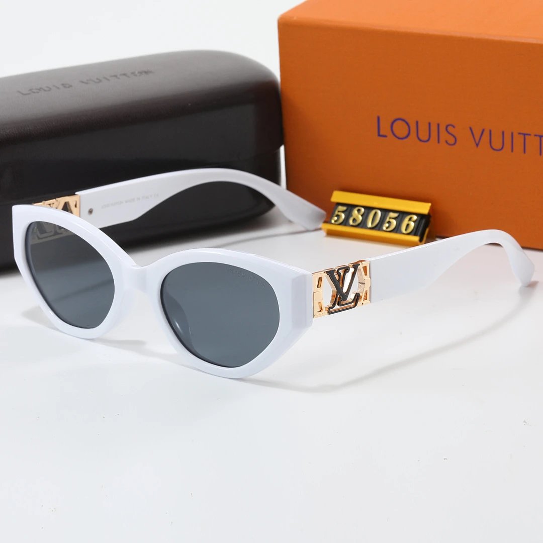 Louis Vuitton Tinted Lens Square Sunglasses, Polished Frame Style 02