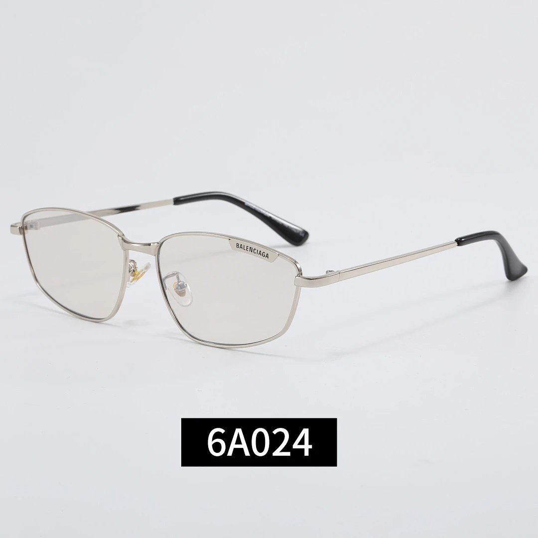 Balenciaga Black Tinted Lens Square Sunglasses, Polished Frame Style 31