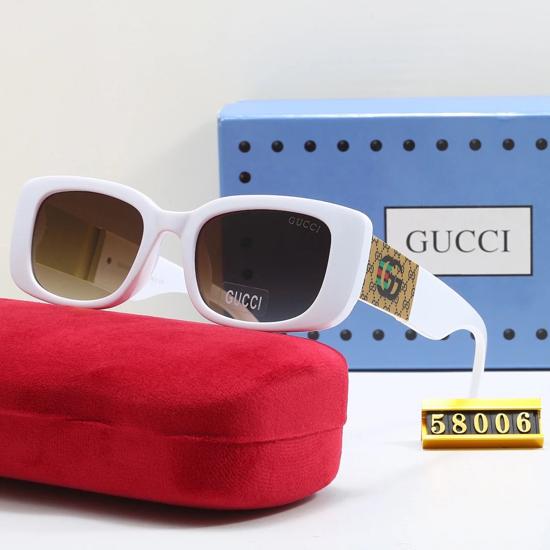 Gucci Tinted Lens Designer Sunglasses, Polished Frame Style 04