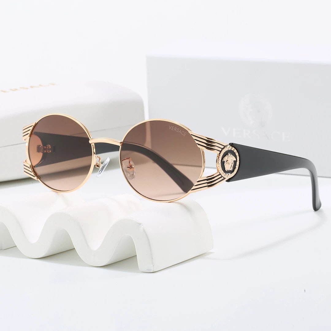 Versace Tinted Lens Square Sunglasses, Polished Frame Style 22
