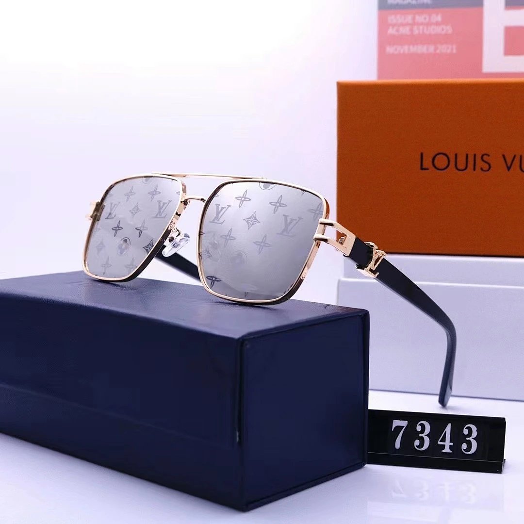 Louis Vuitton Tinted Lens Square Sunglasses, Polished Frame Style 26