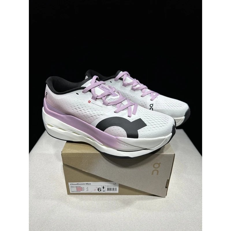 On Cloudboom Max White Grey - Style 13